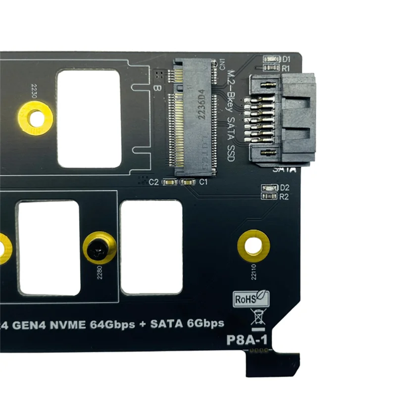 Чувствительная карта адаптера PCIE 4.0 к M.2 SSD Карта адаптера PCIE к M.2 SSD Карта адаптера с двумя SSD
Чувствительная карта адаптера PCIE 4.0 к M.2 SSD Карта адаптера PCIE к M.2 SSD Карта адаптера с двумя SSD