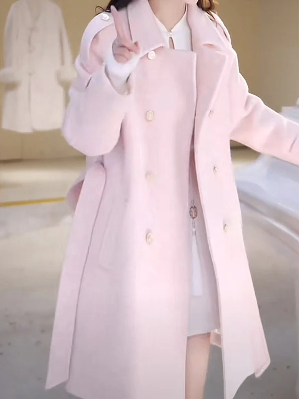 Женское шерстяное пальто больших размеров, новинка весенней коллекции, с эффектом стройности на талии, свободного кроя, повседневное, премиум-класса, средней длины, двубортное
Женское шерстяное пальто больших размеров, новинка весенней коллекции, с эффектом стройности на талии, свободного кроя, повседневное, премиум-класса, средней длины, двубортное