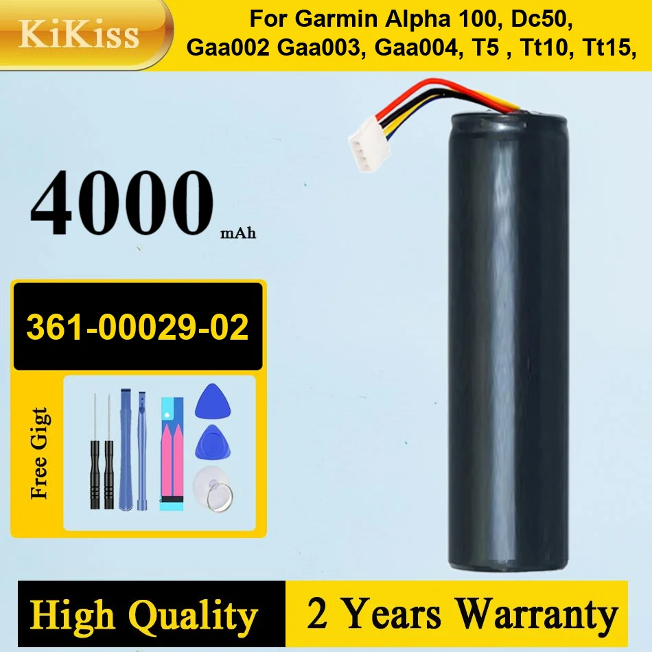 361-00029-02 Li-ion Battery For GARMIN Alpha 100, DC50, GAA002, GAA003, GAA004, T5 , TT10, TT15,
361-00029-02 Li-ion Battery For GARMIN Alpha 100, DC50, GAA002, GAA003, GAA004, T5 , TT10, TT15,