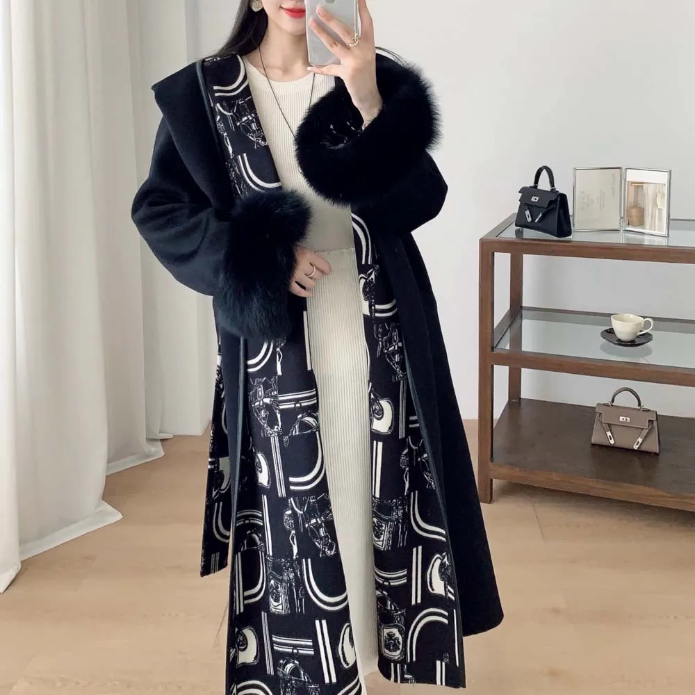 Korean Style Fur Collar Fashion Women's Coat Casual Woolen Coat Slimming Versatile Woolen Coat
Korean Style Fur Collar Fashion Women's Coat Casual Woolen Coat Slimming Versatile Woolen Coat