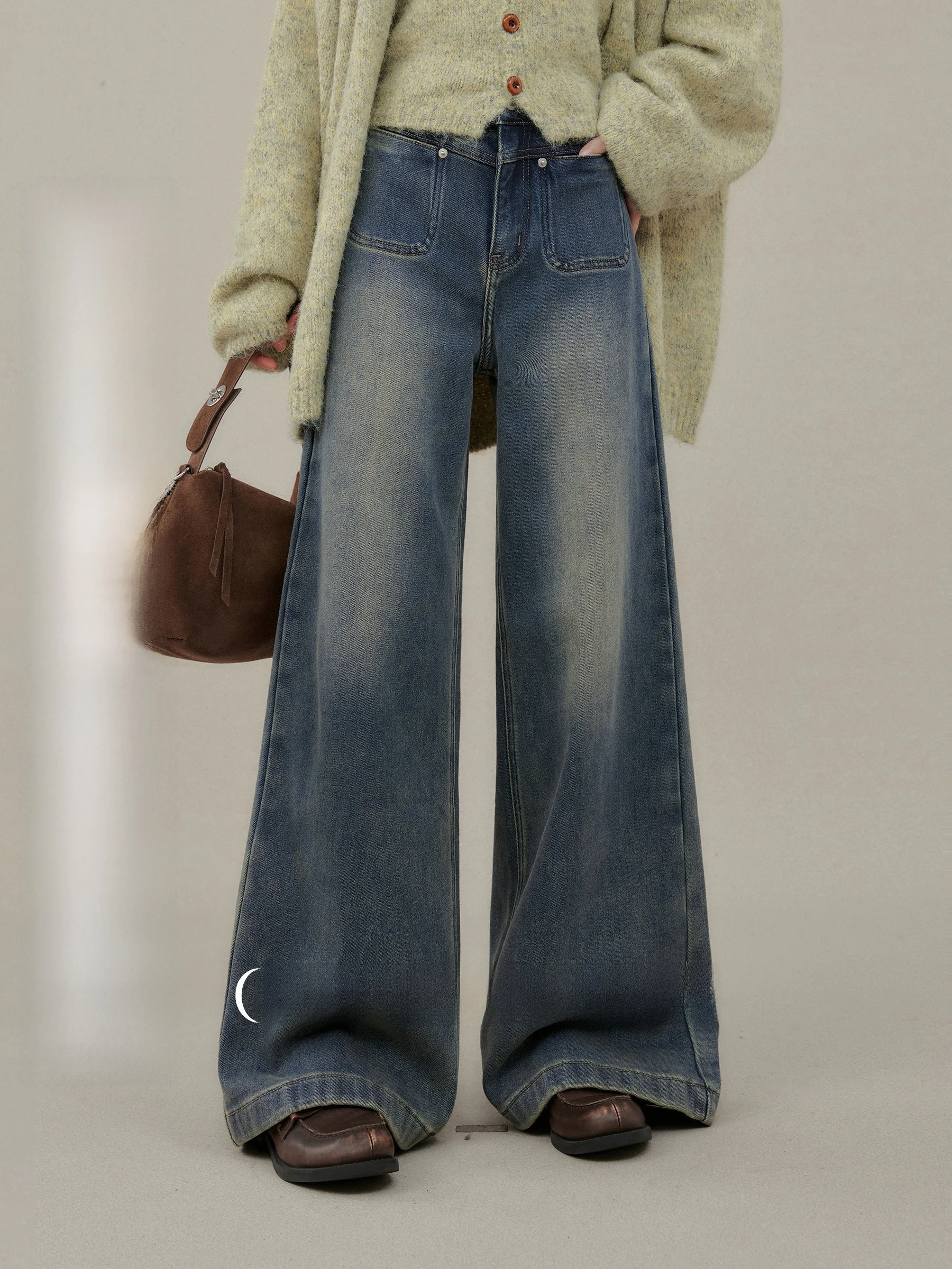 Винтажные джинсы Indigo Adow свободного кроя с широкими штанинами, прямые, струящиеся, больших размеров, женские, с высокой талией, из денима
Винтажные джинсы Indigo Adow свободного кроя с широкими штанинами, прямые, струящиеся, больших размеров, женские, с высокой талией, из денима