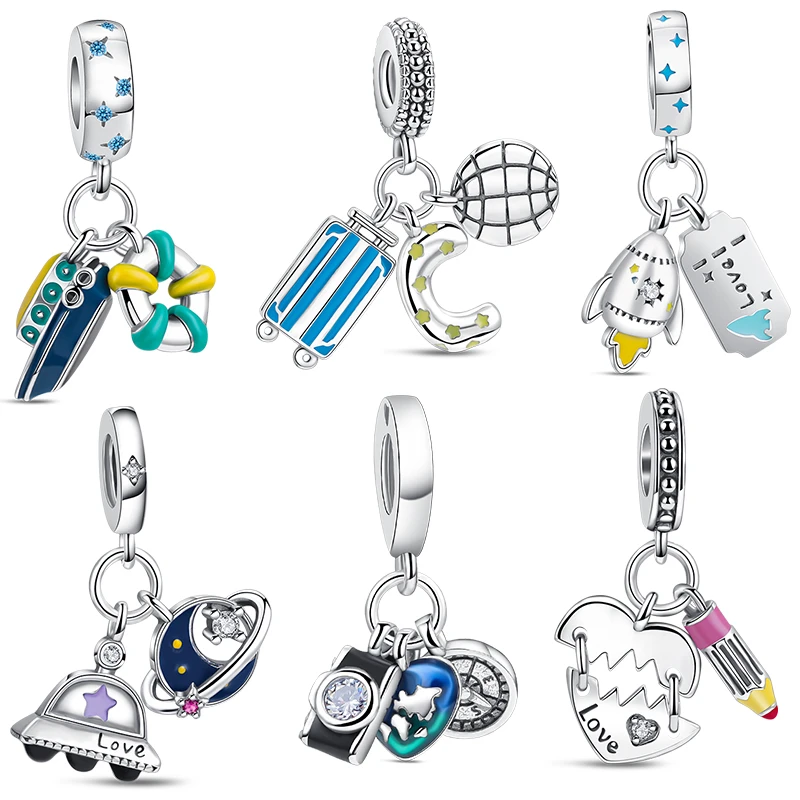 New 925 Sterling Silver Yacht Rocket Spacecraft Charm Fit Original Pandora Bracelet Bangle Women Jewelry Pendants Making Gift
New 925 Sterling Silver Yacht Rocket Spacecraft Charm Fit Original Pandora Bracelet Bangle Women Jewelry Pendants Making Gift