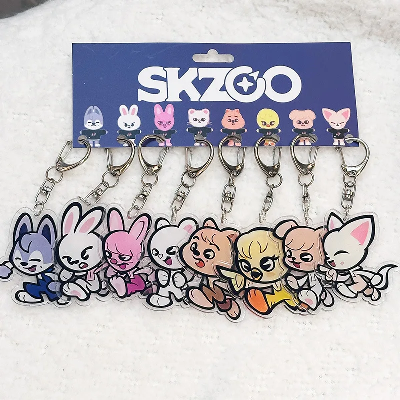 8pcs Set Skzoo Stray Kids Acrylic Cartoon Keychain Hyunjin Felix Character Pendant Kpop Support Bag Decoration For Stay Fans
8pcs Set Skzoo Stray Kids Acrylic Cartoon Keychain Hyunjin Felix Character Pendant Kpop Support Bag Decoration For Stay Fans