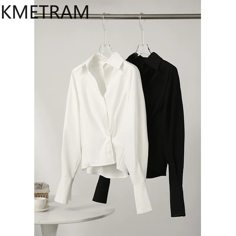 KMETRAM 2025 New White Blouse Woman Lantern Sleeve Tops for Woman Clothing 2025 High Quality Shirts Summer Blusas Para Mujer
KMETRAM 2025 New White Blouse Woman Lantern Sleeve Tops for Woman Clothing 2025 High Quality Shirts Summer Blusas Para Mujer