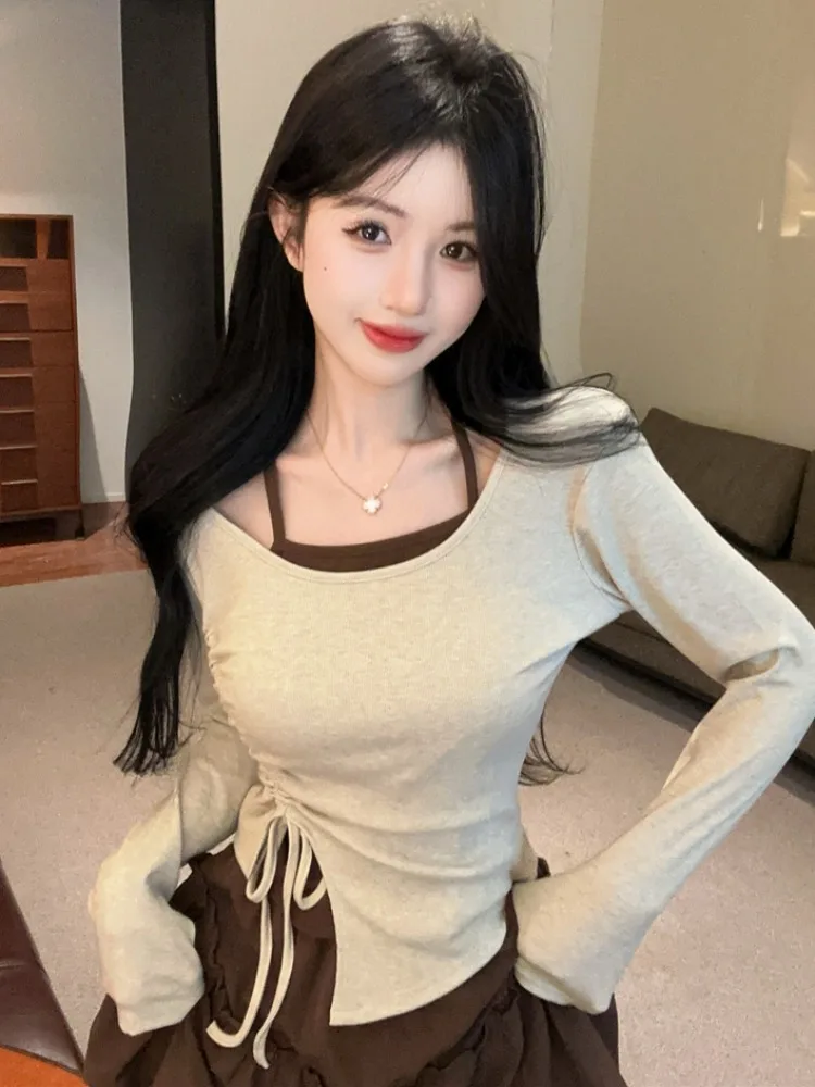 Sweet Autumn Winter New Style Drawstring Slimming Anti-Aging Cake Short Skirt Two-Piece Set Women Long Sleeve Top Bottoms Ens...
Sweet Autumn Winter New Style Drawstring Slimming Anti-Aging Cake Short Skirt Two-Piece Set Women Long Sleeve Top Bottoms Ens...