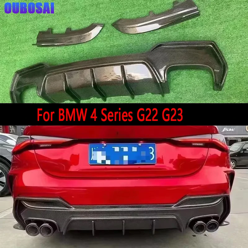 For BMW 4 Series G22 G23 Carbon Fiber Car Rear Bumper Diffuser Rear Splitters Spoiler Back lip Upgrade body kit
For BMW 4 Series G22 G23 Carbon Fiber Car Rear Bumper Diffuser Rear Splitters Spoiler Back lip Upgrade body kit