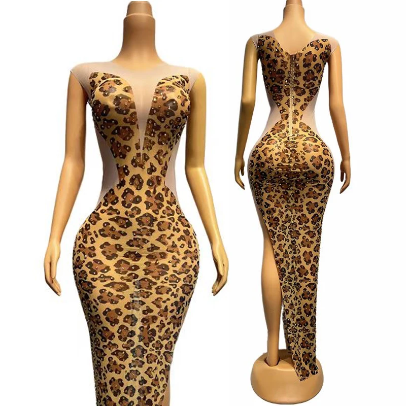 Women Leopard Evening Dresses Birthday Party Celebrate Rave Clothing Drag Queen Costume Singer Performance Stage Wear VDB7229
Women Leopard Evening Dresses Birthday Party Celebrate Rave Clothing Drag Queen Costume Singer Performance Stage Wear VDB7229