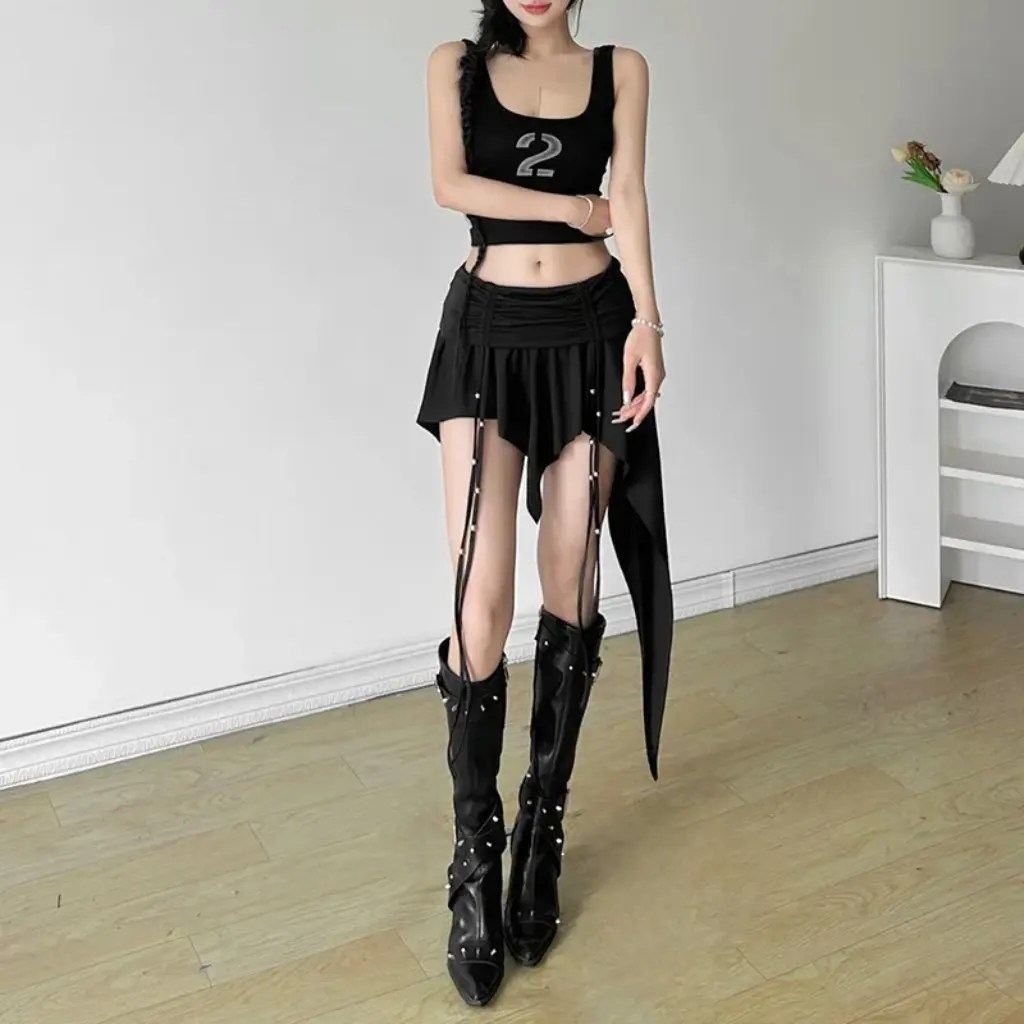 Women's Slim-fit Low Waist Irregular Skirt Solid Color Street Fashion Autumn New European And American Style for Women
Women's Slim-fit Low Waist Irregular Skirt Solid Color Street Fashion Autumn New European And American Style for Women