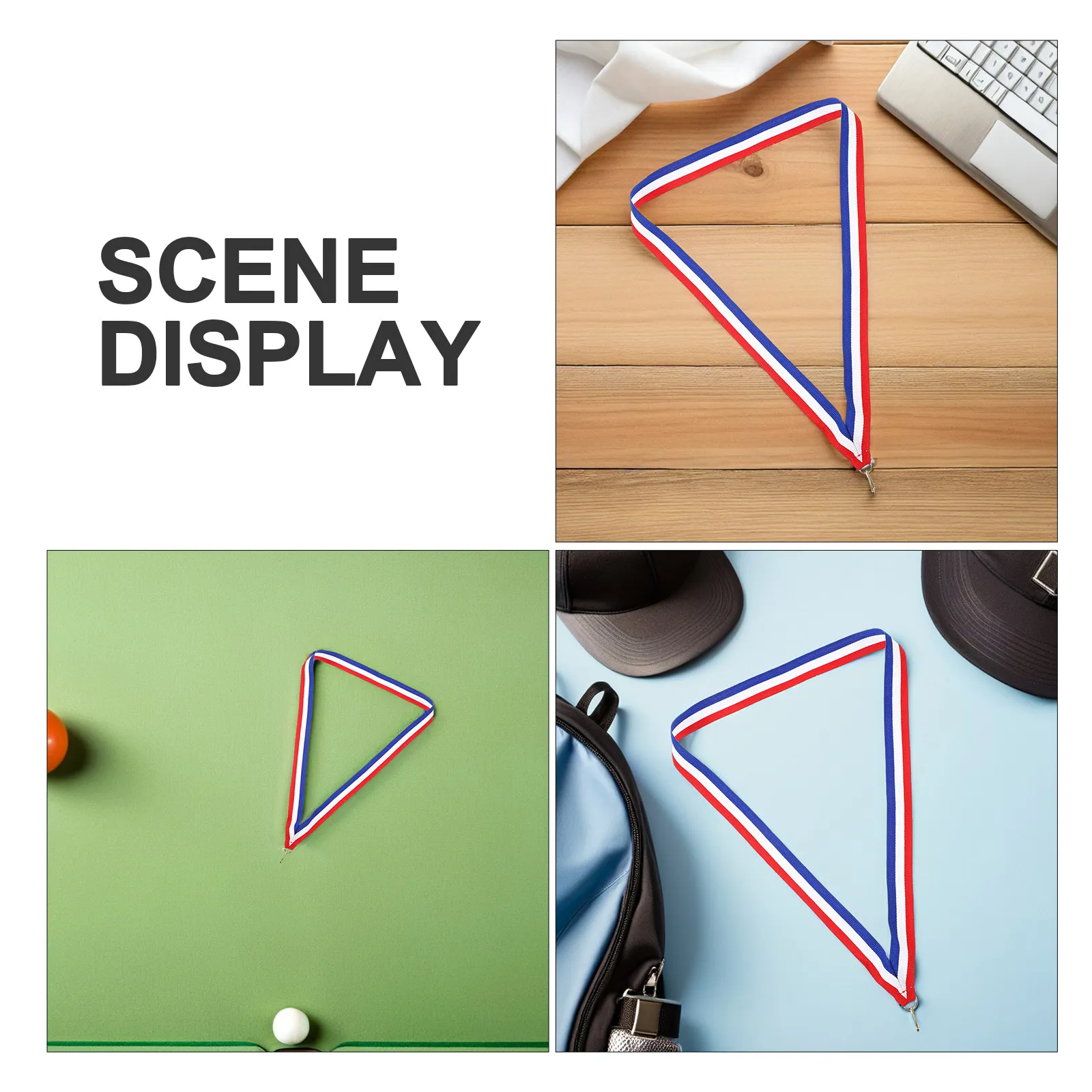 50Pcs Medal Ribbon Lanyards Red Blue White Adjustable Neck Strap with Snap Clips for Meeting Awards Party Games Ceremony Use
50Pcs Medal Ribbon Lanyards Red Blue White Adjustable Neck Strap with Snap Clips for Meeting Awards Party Games Ceremony Use