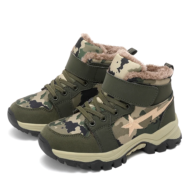Kids Boots Winter Plus Velvet Warm Boy Snow Booties Cotton Lining Water Proof Children Leather Shoes Outdoor Activity Supplies
Kids Boots Winter Plus Velvet Warm Boy Snow Booties Cotton Lining Water Proof Children Leather Shoes Outdoor Activity Supplies