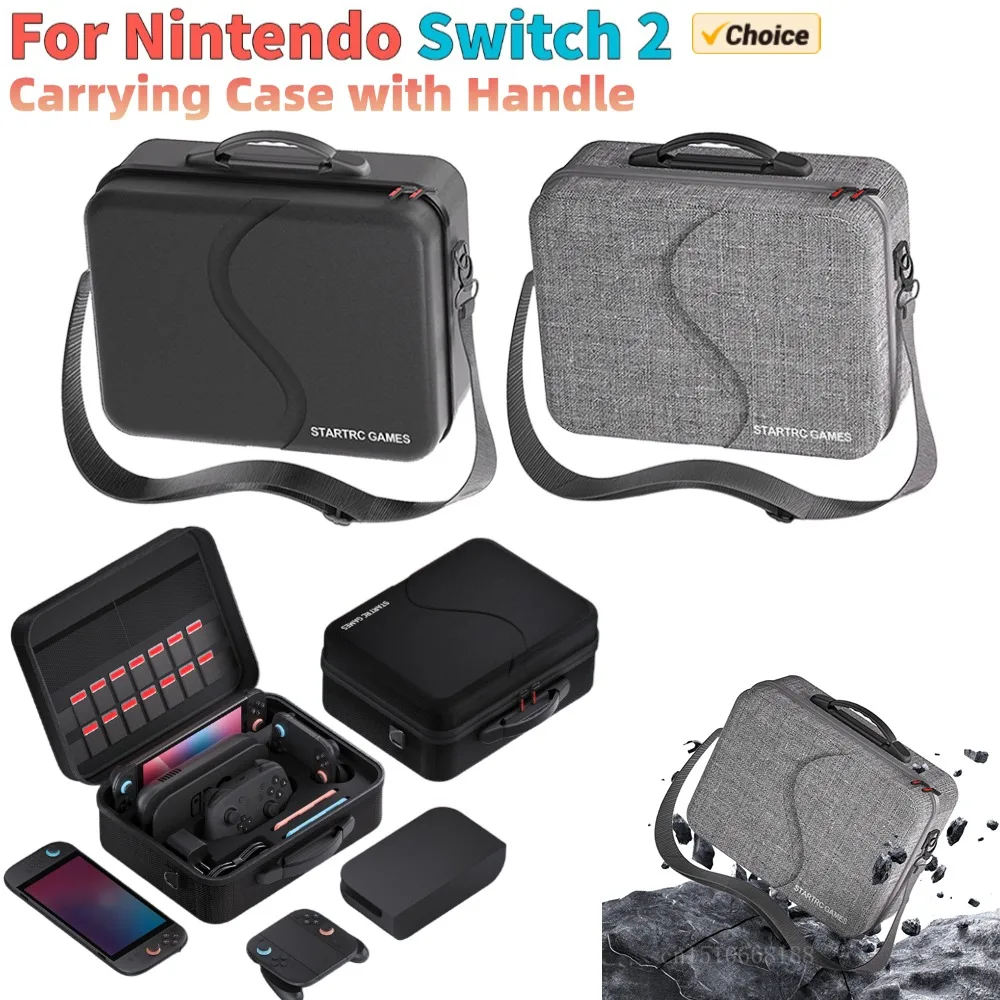 Carrying Case with Handle and Shoulder Strap Portable Storage Bag Waterproof and Shockproof Carry Case for Switch 2 Accessories
Carrying Case with Handle and Shoulder Strap Portable Storage Bag Waterproof and Shockproof Carry Case for Switch 2 Accessories