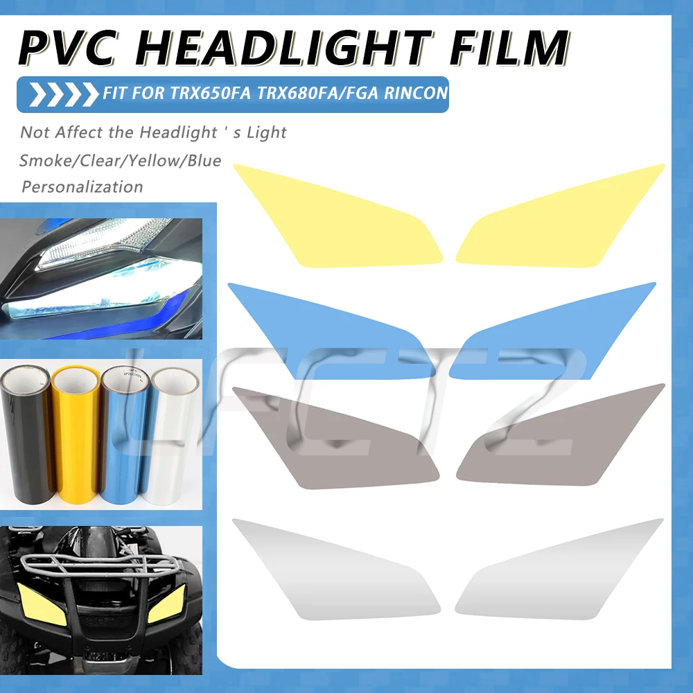 ATV Headlight Film Transparent Head Light Anti Scratch Protection Film Fit for TRX650FA TRX680FA TRX680FGA RINCON 2003-2022
ATV Headlight Film Transparent Head Light Anti Scratch Protection Film Fit for TRX650FA TRX680FA TRX680FGA RINCON 2003-2022
