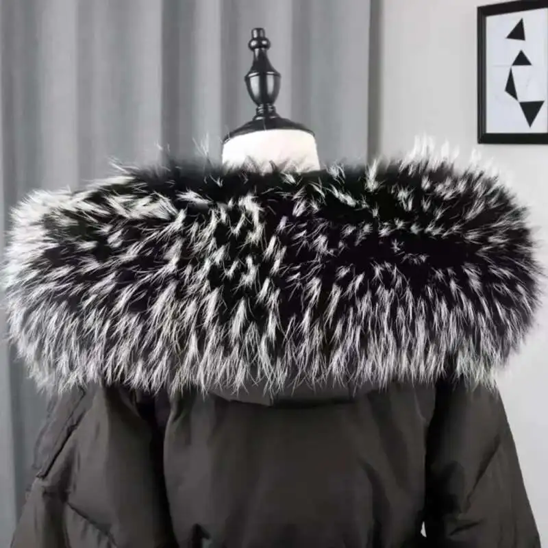 Real Raccoon Fur Collar Winter Neck Warmer Fur Scarf Women Jackets Hood Fur Shawl Fluffy Fur Long Scarf Female Coat Fur Scarves
Real Raccoon Fur Collar Winter Neck Warmer Fur Scarf Women Jackets Hood Fur Shawl Fluffy Fur Long Scarf Female Coat Fur Scarves