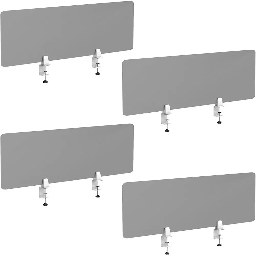 Desk Divider 4 Pcs Desk Privacy Panel 47.2''L x 15.8W'' Office Partitions Grey Acrylic Panel Pack of 4 Desk Divider Partition wi
Desk Divider 4 Pcs Desk Privacy Panel 47.2''L x 15.8W'' Office Partitions Grey Acrylic Panel Pack of 4 Desk Divider Partition wi