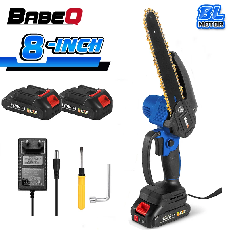 2000W 8 Inch Cordless Mini Chainsaw Brushless Handheld Pruning Saw Portable Woodworking Electric Saw Cutter Garden Power Tools
2000W 8 Inch Cordless Mini Chainsaw Brushless Handheld Pruning Saw Portable Woodworking Electric Saw Cutter Garden Power Tools