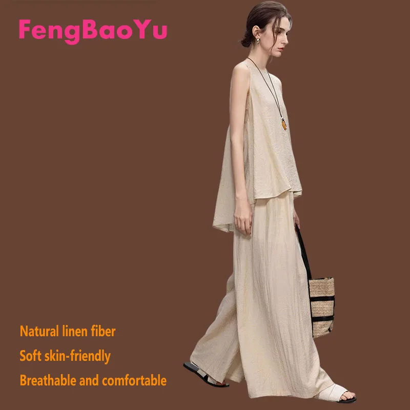 Комплект Feng Baoyu из 100% натурального льна для женщин: топ без рукавов и брюки с широкими штанинами – две вещи для летнего повседневного образа, комфортный и прохладный вариант.
Комплект Feng Baoyu из 100% натурального льна для женщин: топ без рукавов и брюки с широкими штанинами – две вещи для летнего повседневного образа, комфортный и прохладный вариант.