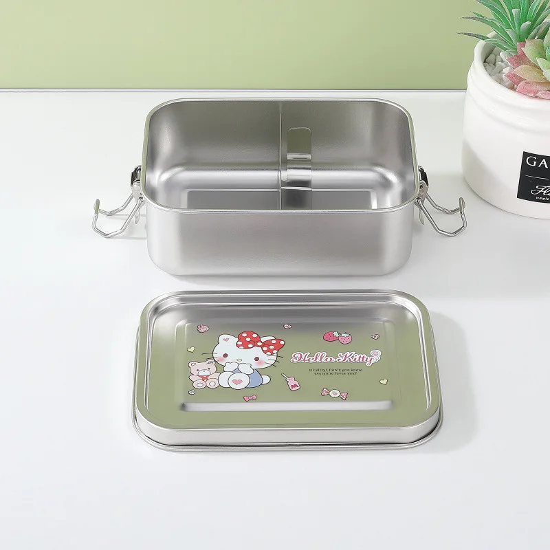 Горячий ланч-бокс Sanrio Girl Hello Kitty Kawaii, аниме, милый модный портативный ланч-бокс из нержавеющей стали, подарок, новый стиль 
Горячий ланч-бокс Sanrio Girl Hello Kitty Kawaii, аниме, милый модный портативный ланч-бокс из нержавеющей стали, подарок, новый стиль