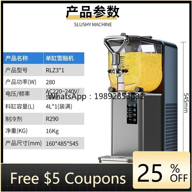 BJL Snow Melter Commercial Single Cylinder Double Cylinder Three Cylinder Slush Machine Cold Drinking Machine Beverage Juicer
BJL Snow Melter Commercial Single Cylinder Double Cylinder Three Cylinder Slush Machine Cold Drinking Machine Beverage Juicer