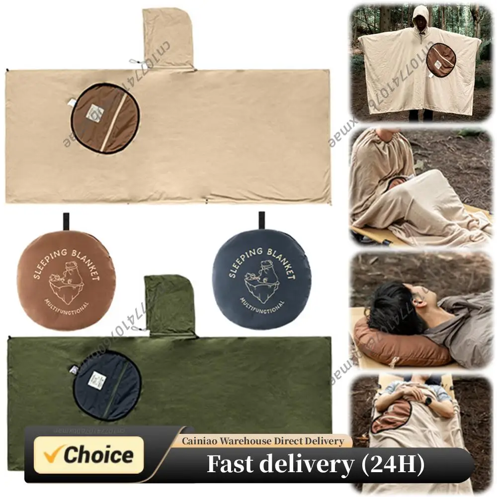 Fleece Sleeping Bag Poncho Portable Cloak Sleeping Bag Wearable Outdoor Cold Blanket for Travel Camping Beach
Fleece Sleeping Bag Poncho Portable Cloak Sleeping Bag Wearable Outdoor Cold Blanket for Travel Camping Beach