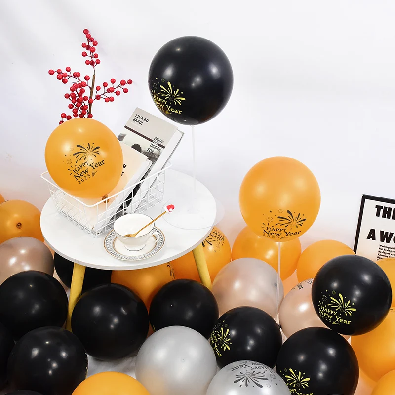 10pcs New Year Balloon Fireworks Pattern 2025 Happy New Year Letter Printed Gold Black Latex Balloon Party Decor Kids Favors Toy
10pcs New Year Balloon Fireworks Pattern 2025 Happy New Year Letter Printed Gold Black Latex Balloon Party Decor Kids Favors Toy