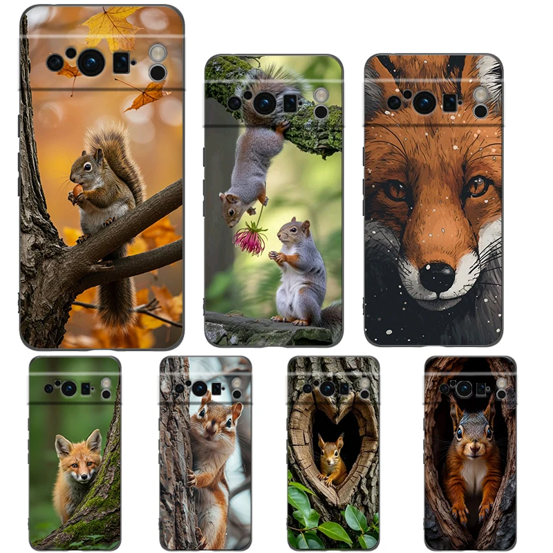 Cartoon Animal Bear Fox Squirrel Phone Case For Google Pixel 10 9 8 7 6 Pro XL 9A 8A 6A 7A 5G Soft Shockproof TPU Black Cover
Cartoon Animal Bear Fox Squirrel Phone Case For Google Pixel 10 9 8 7 6 Pro XL 9A 8A 6A 7A 5G Soft Shockproof TPU Black Cover