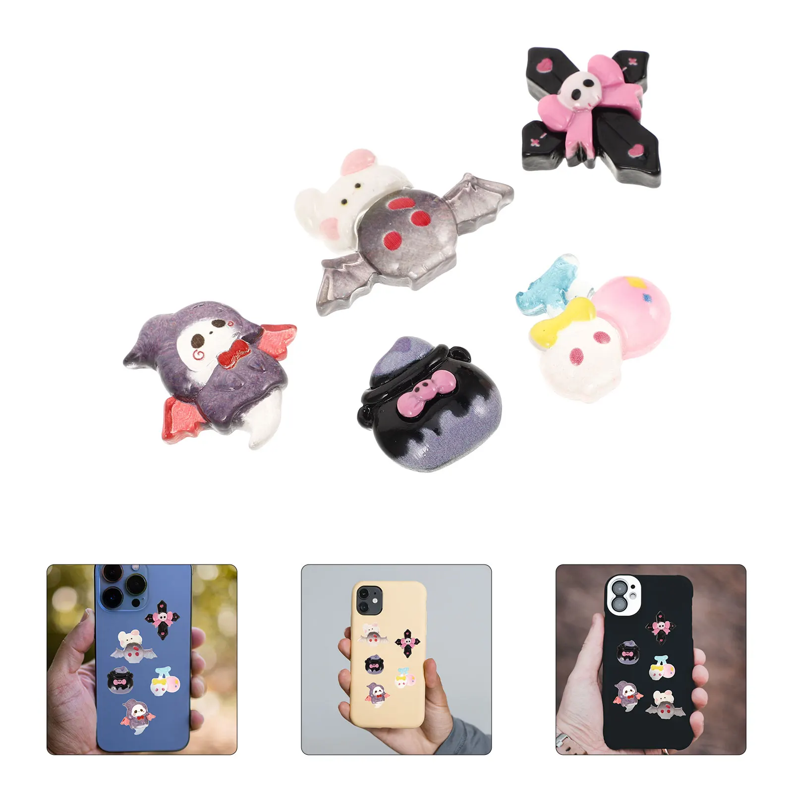 10pcs Halloween Resin Charms Kit Ghost Bat Pumpkin Decorations Diy Phone Case Hair Accessories Crafting Spooky Festive
10pcs Halloween Resin Charms Kit Ghost Bat Pumpkin Decorations Diy Phone Case Hair Accessories Crafting Spooky Festive