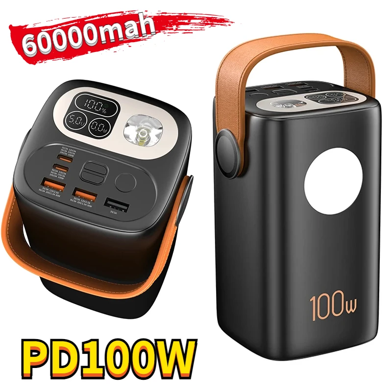 100W Large Capacity 60000mAh Power Bank for Laptop Portable USB Fast Charging Mobile External Battery for IPhone Samsung Xiaomi
100W Large Capacity 60000mAh Power Bank for Laptop Portable USB Fast Charging Mobile External Battery for IPhone Samsung Xiaomi