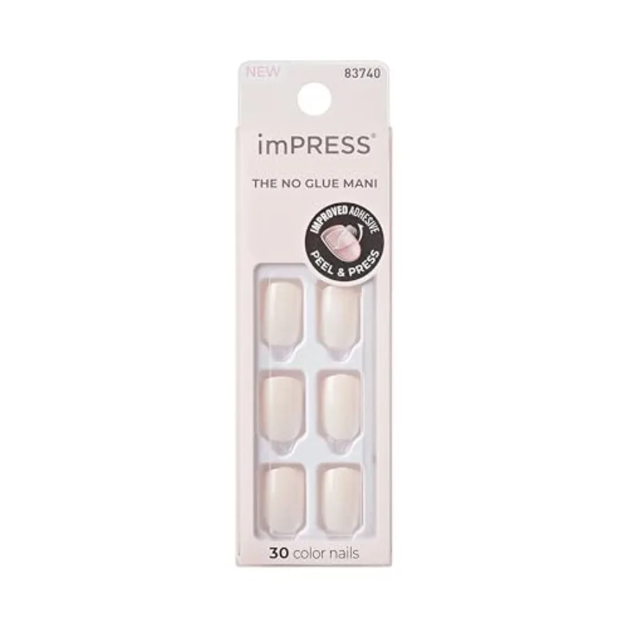 Kiss Impress No Glue Mani Press On Nails, Color, 'Point Pink', Pink, Short Size, Squoval Shape, Includes 30 Nails, Prep Pad, In
Kiss Impress No Glue Mani Press On Nails, Color, 'Point Pink', Pink, Short Size, Squoval Shape, Includes 30 Nails, Prep Pad, In
