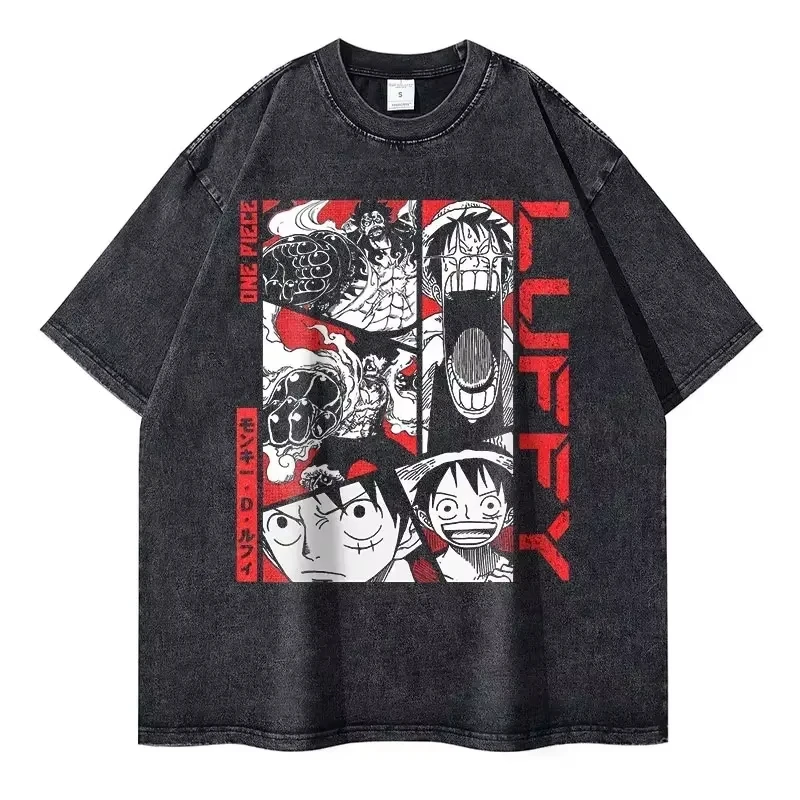 Roronoa Zoro T-shirts Vintage Washed Anime One P-Piece T-shirt Streetwear Oversized L-Luffy Manga Tops Tees 100_ Cotton
Roronoa Zoro T-shirts Vintage Washed Anime One P-Piece T-shirt Streetwear Oversized L-Luffy Manga Tops Tees 100_ Cotton