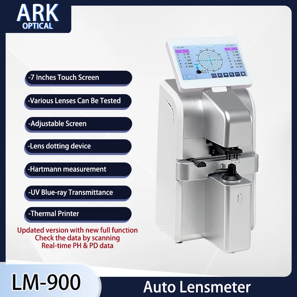 New Coming Digital Auto Lens Meter(LM-900) 7 Inch Touch Screen Uv Pd Printing Focimeter Lensometro Digital Profesional
New Coming Digital Auto Lens Meter(LM-900) 7 Inch Touch Screen Uv Pd Printing Focimeter Lensometro Digital Profesional