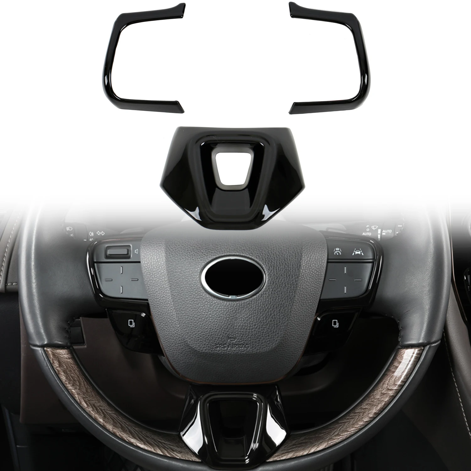 Car Accessories For Toyota Camry 2025/ Alphard 2024/ Crown 2023 2024 ABS Glossy Black U-shaped Steering Wheel Decoration Trim
Car Accessories For Toyota Camry 2025/ Alphard 2024/ Crown 2023 2024 ABS Glossy Black U-shaped Steering Wheel Decoration Trim