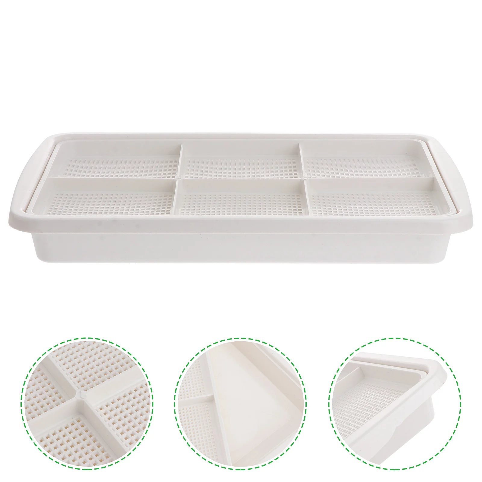 Seedling Tray Sprouter Growing Trays Indoor Nursery Pots Germination Hydroponic Container Mesh Watering Storage Fruits
Seedling Tray Sprouter Growing Trays Indoor Nursery Pots Germination Hydroponic Container Mesh Watering Storage Fruits