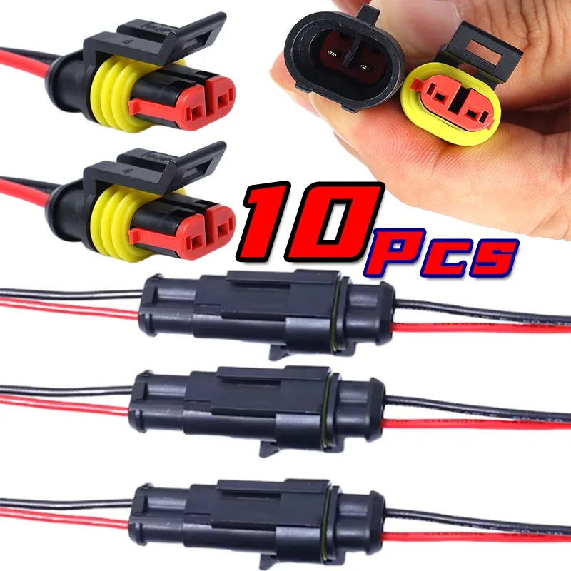 2 Pin Waterproof Connector for Car Truck Boat Other Wire Connection Connector Male and Female Way Wire 10 Pairs Auto Parts
2 Pin Waterproof Connector for Car Truck Boat Other Wire Connection Connector Male and Female Way Wire 10 Pairs Auto Parts