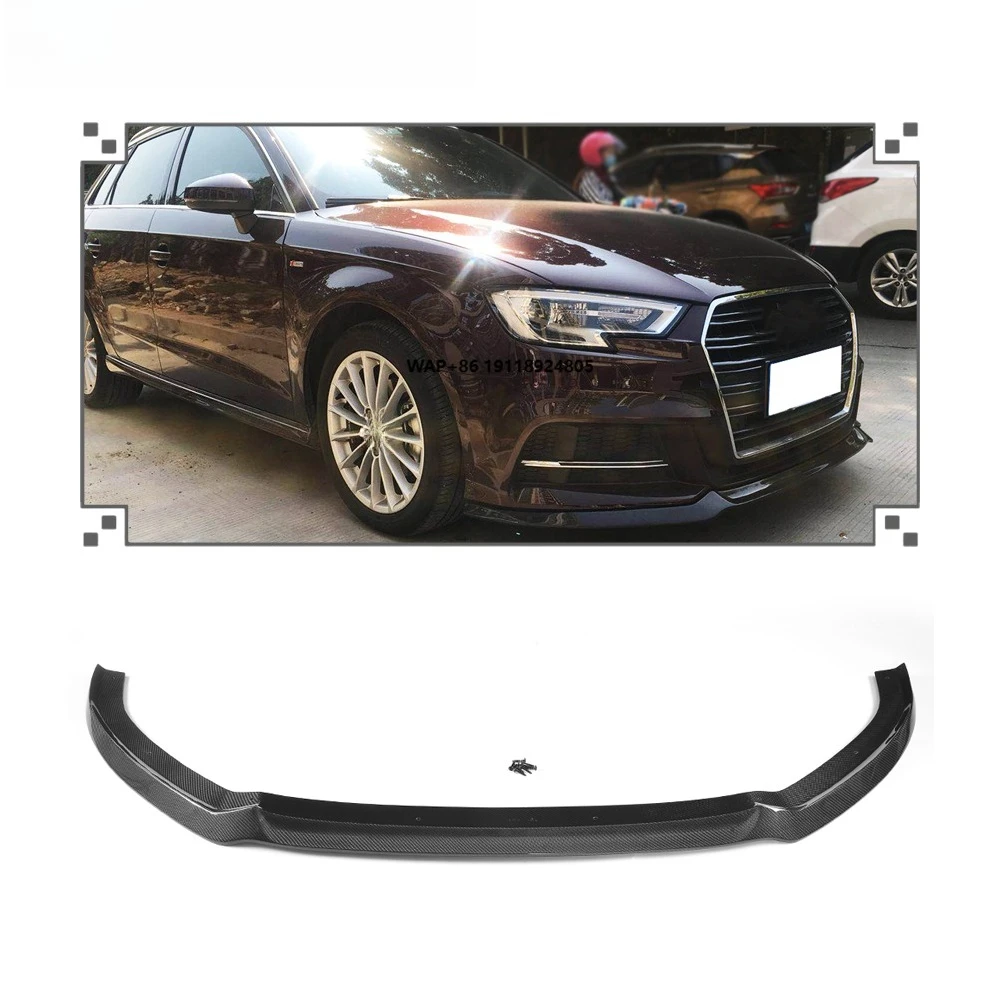 Carbon Fiber Front Bumper Lip Splitters Spoiler for S3 A3 8V SLINE Sportback 2017-2018
Carbon Fiber Front Bumper Lip Splitters Spoiler for S3 A3 8V SLINE Sportback 2017-2018