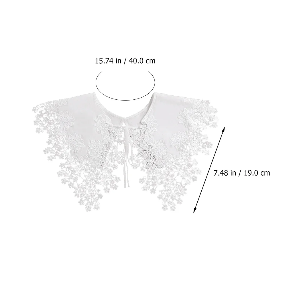 Elegant Lace Shawl Decor For Women Charming Collar Accessory Neckline Ornament Lightweight Fake Lace Collar Clothes Decor Shawl
Elegant Lace Shawl Decor For Women Charming Collar Accessory Neckline Ornament Lightweight Fake Lace Collar Clothes Decor Shawl