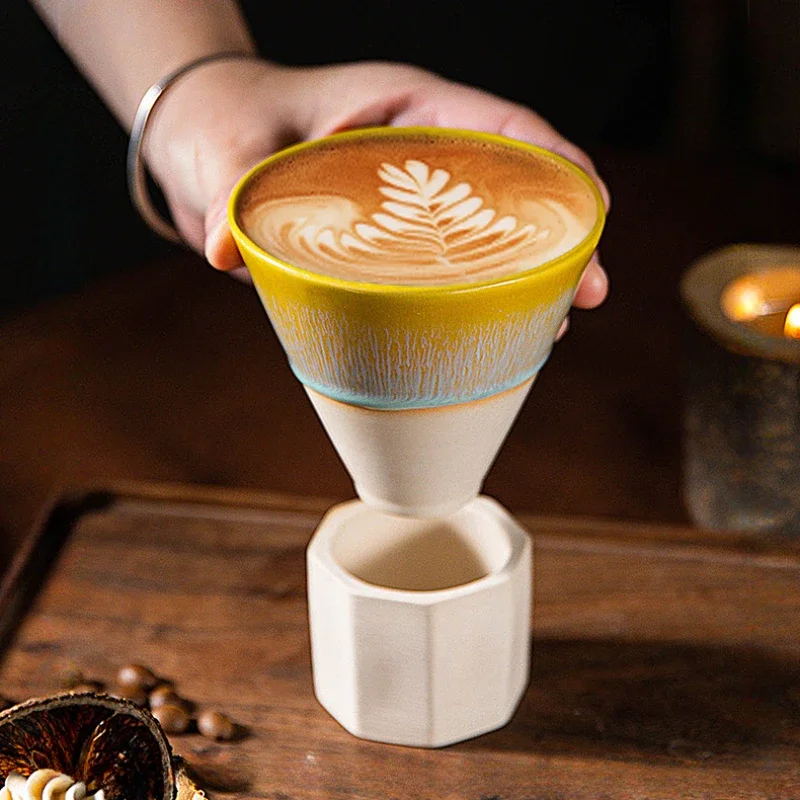 190ml Creative Retro Coarse Pottery Coffee Cup Kiln Ceramic Cup Home Latte Middle East Espresso Coffee Cup Home Decoration
190ml Creative Retro Coarse Pottery Coffee Cup Kiln Ceramic Cup Home Latte Middle East Espresso Coffee Cup Home Decoration