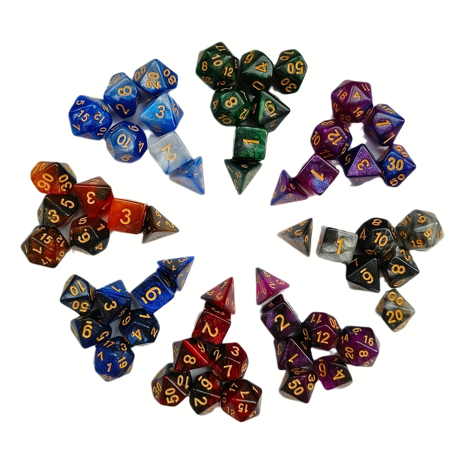 7pcs Exquisitely Galaxy-Themed DND Dice, Galaxy Style DND Dice Set, Polyhedral Table Game Dice Role-Playing RPG Dice
7pcs Exquisitely Galaxy-Themed DND Dice, Galaxy Style DND Dice Set, Polyhedral Table Game Dice Role-Playing RPG Dice
