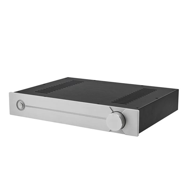CJ-187 All-Aluminum DIY Preamp Case Audio Amplifier Chassis DAC Decoder Box Shell W430 H70 D310 Durable Black & Silver
CJ-187 All-Aluminum DIY Preamp Case Audio Amplifier Chassis DAC Decoder Box Shell W430 H70 D310 Durable Black & Silver