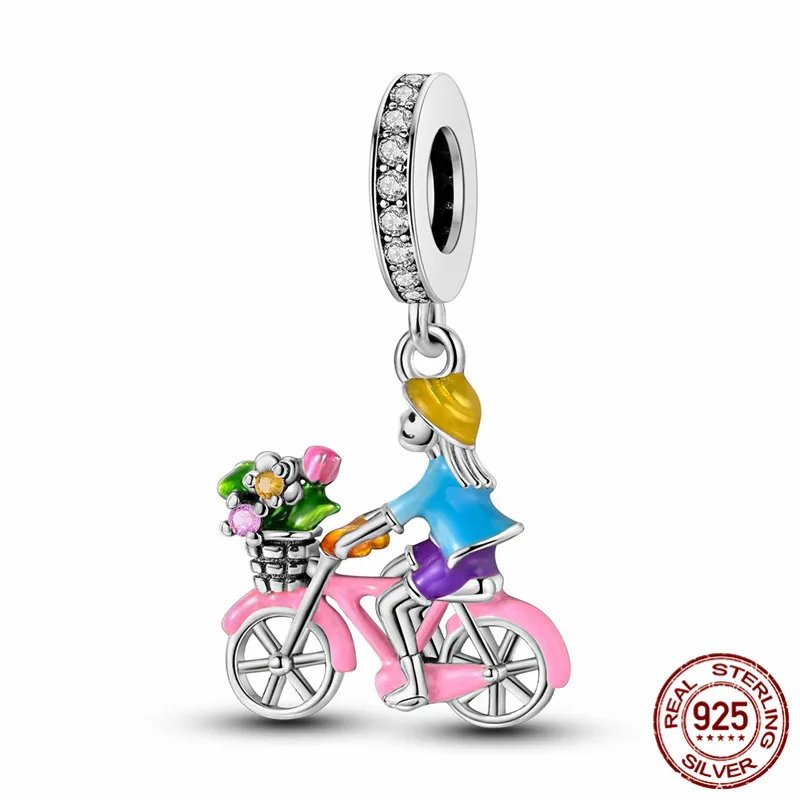 925 Sterling Silver Bicycle Charm Bead, perfect for original bracelets and DIY jewelry for women.
925 Sterling Silver Bicycle Charm Bead, perfect for original bracelets and DIY jewelry for women.