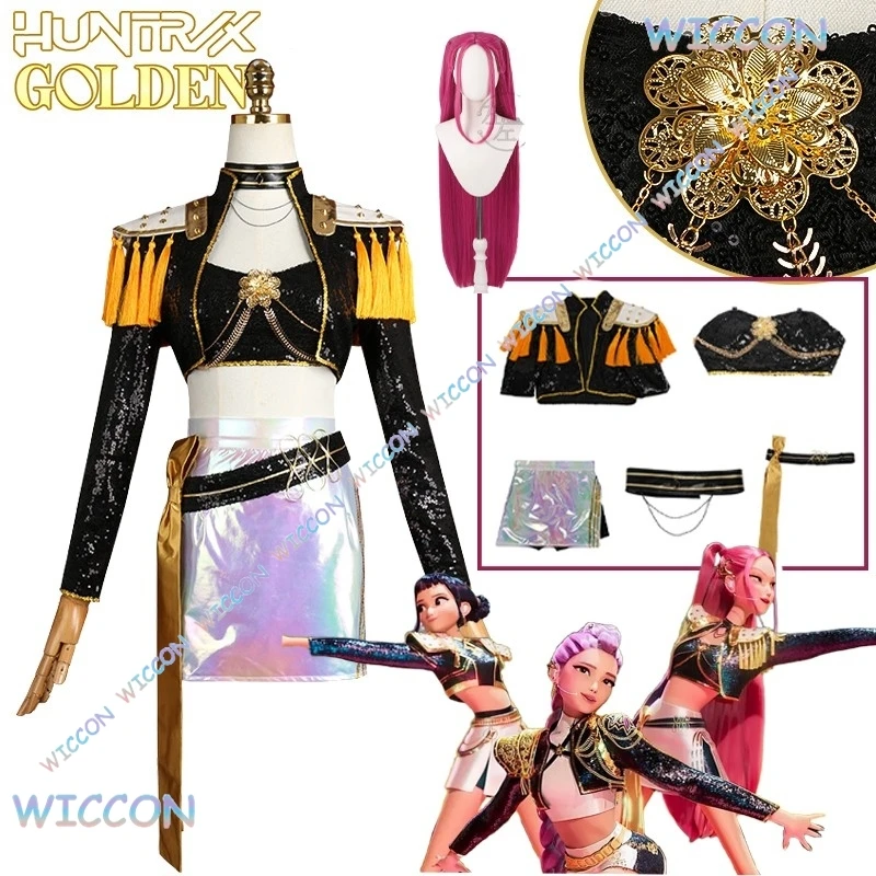 K-Pop Demon Outfit Hunters Mira Cosplay Clothes Costume Wig Performance Black Suit Hallowen Girl Group Idol Roleplay Women Sexy
K-Pop Demon Outfit Hunters Mira Cosplay Clothes Costume Wig Performance Black Suit Hallowen Girl Group Idol Roleplay Women Sexy