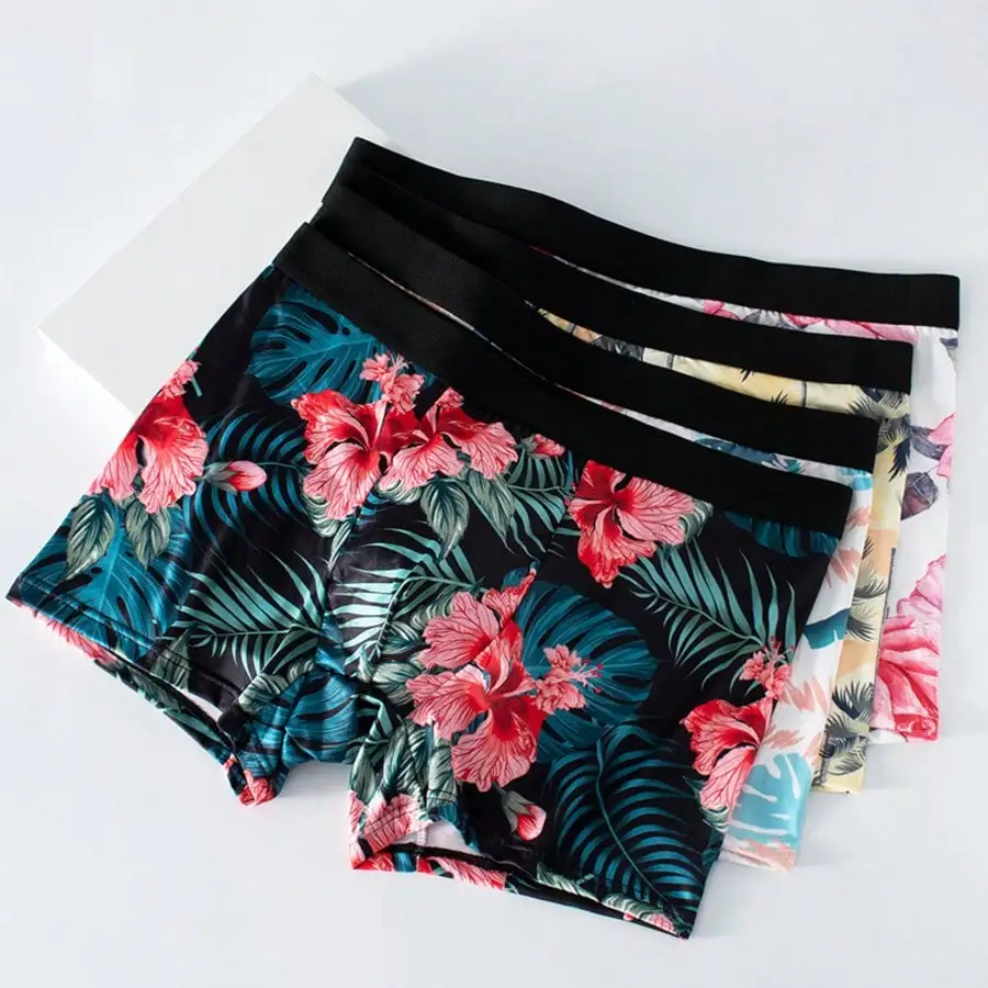 5PCS Men's Ice Silk Underwear Fashion Printed Breathable Sexy Boxer Shorts Mid-Waisted Quick Drying Panties U Bulge Pouch Underpants
5PCS Men's Ice Silk Underwear Fashion Printed Breathable Sexy Boxer Shorts Mid-Waisted Quick Drying Panties U Bulge Pouch Underpants