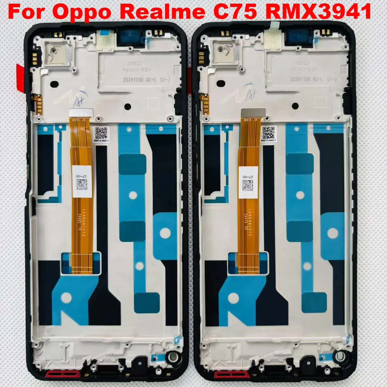 6,72 ''оригинальный ЖК-экран для Oppo Realme C75, сенсорная панель, дигитайзер, замена для Realme C75, экран с рамкой RMX3941
6,72 ''оригинальный ЖК-экран для Oppo Realme C75, сенсорная панель, дигитайзер, замена для Realme C75, экран с рамкой RMX3941