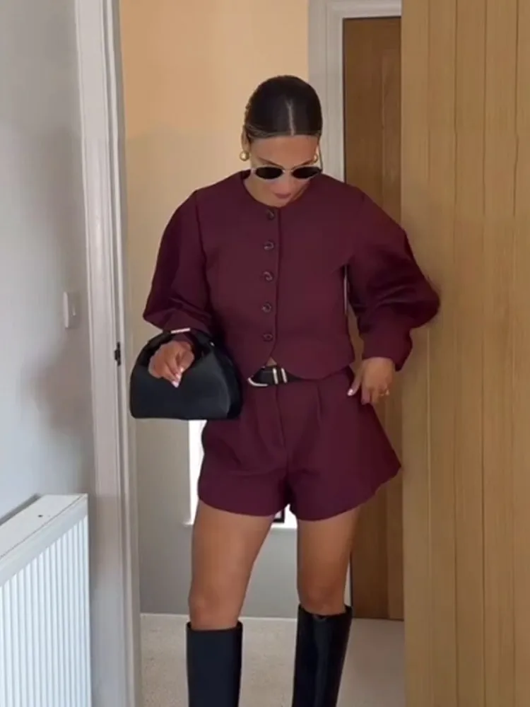 Women Solid Casual Coat Single-breasted Maxi Sleeves Round Neck Button Coats 2025 New Fashion Lady Commute Outerwear Daily Wear
Women Solid Casual Coat Single-breasted Maxi Sleeves Round Neck Button Coats 2025 New Fashion Lady Commute Outerwear Daily Wear