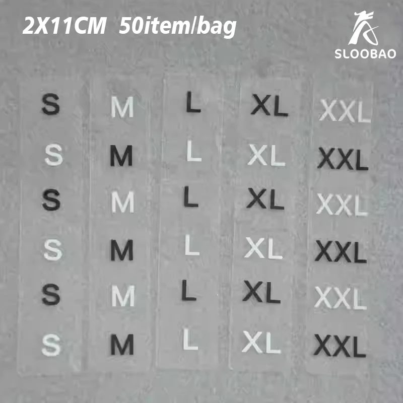 Clothing Size Label, Long Strips, Specialized for Foreign Trade, Universal for Stock, English Language, Alphabet S - 6XL
Clothing Size Label, Long Strips, Specialized for Foreign Trade, Universal for Stock, English Language, Alphabet S - 6XL