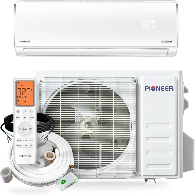 Кондиционер-инвертор Pioneer Diamante Pro 12 000 BTU 20 SEER2 115V, настенный, без воздуховодов, с функцией теплового насоса
Кондиционер-инвертор Pioneer Diamante Pro 12 000 BTU 20 SEER2 115V, настенный, без воздуховодов, с функцией теплового насоса