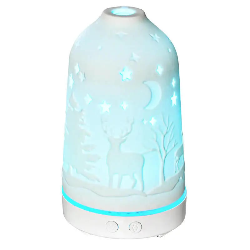 100ml Ultrasonic Aromatherapy Diffuser, Essential Oils Humidifier with Ceramic Cover, 7 Colors LED Lights, Timer, Waterless Auto-off for Home and Office, White
100ml Ultrasonic Aromatherapy Diffuser, Essential Oils Humidifier with Ceramic Cover, 7 Colors LED Lights, Timer, Waterless Auto-off for Home and Office, White