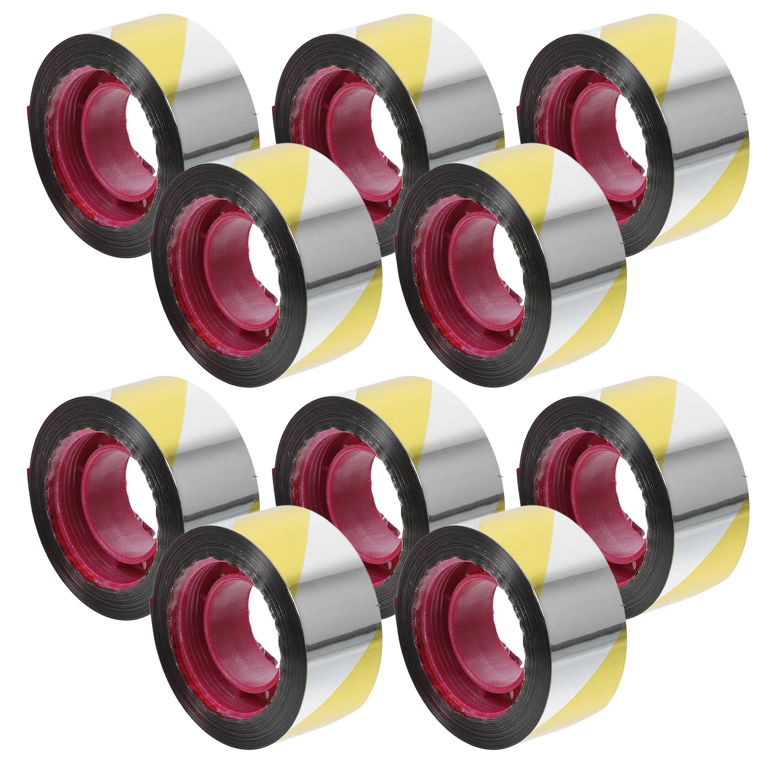 10 Rolls Yellow White Warning 2.4Cmx50M Waterproof Safety Barrier Anti Slip Floor Marking Construction Caution Tape Roll
10 Rolls Yellow White Warning 2.4Cmx50M Waterproof Safety Barrier Anti Slip Floor Marking Construction Caution Tape Roll