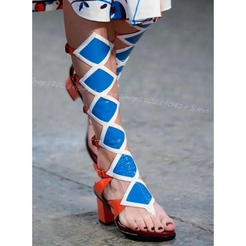 Geometric Print Hollow Design Flip Flop Sandals Boots Buckle Strap Women Shoes Chunky High Heels Novel 2025 Zapatos Para Mujere
Geometric Print Hollow Design Flip Flop Sandals Boots Buckle Strap Women Shoes Chunky High Heels Novel 2025 Zapatos Para Mujere