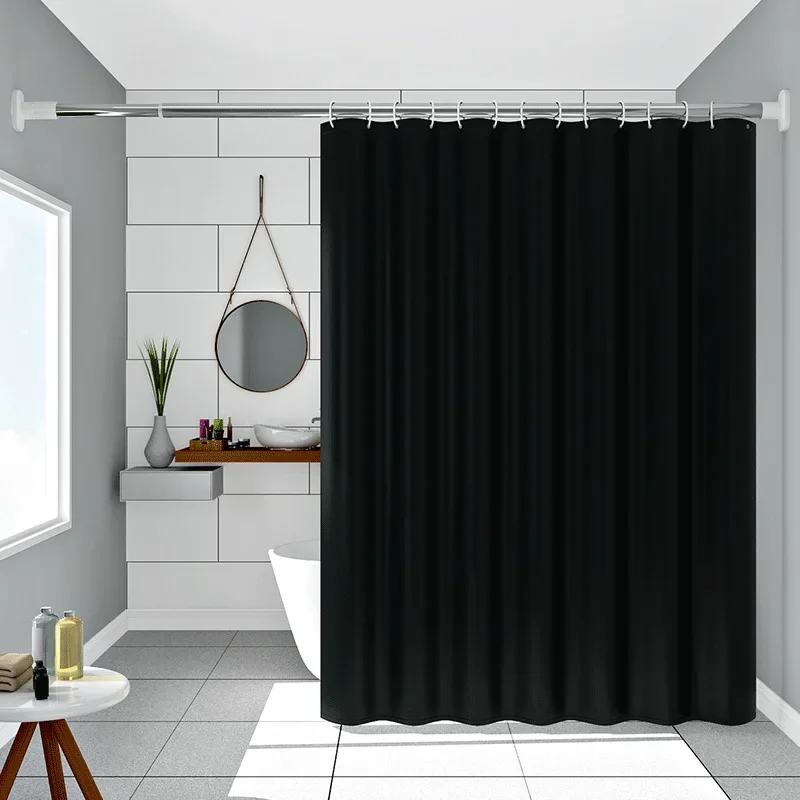 Simple style Black shower curtain Pure black design bathroom decorative curtain partition curtain PEVA waterproof Bath curtain
Simple style Black shower curtain Pure black design bathroom decorative curtain partition curtain PEVA waterproof Bath curtain