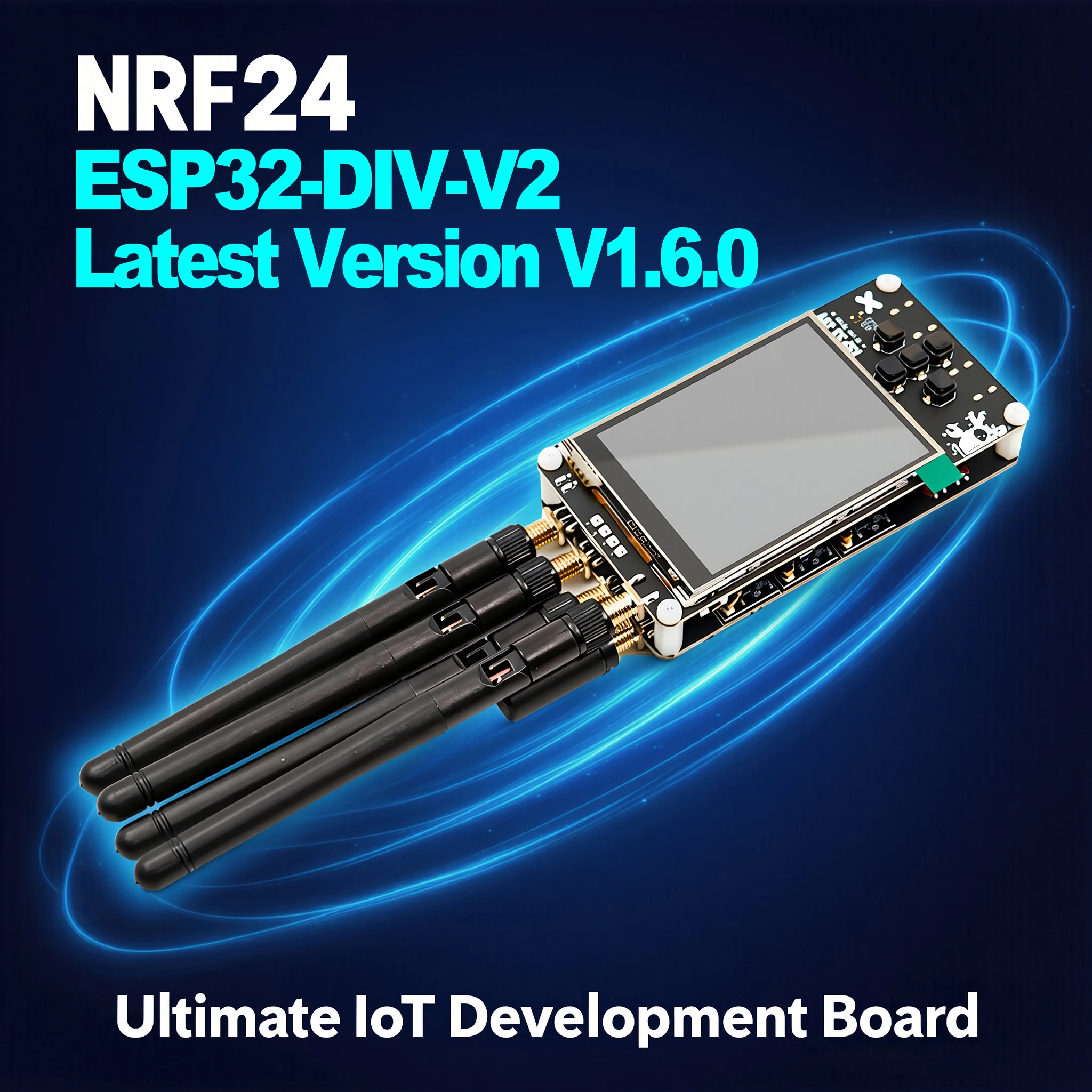 Latest ESP32DIV V2 Upgrade Kit with Enhanced Antenna, NRF24 CC1101 IoT Development,Wifi,Bluetooth,Signal,SubGHz,Flipper Zero
Latest ESP32DIV V2 Upgrade Kit with Enhanced Antenna, NRF24 CC1101 IoT Development,Wifi,Bluetooth,Signal,SubGHz,Flipper Zero